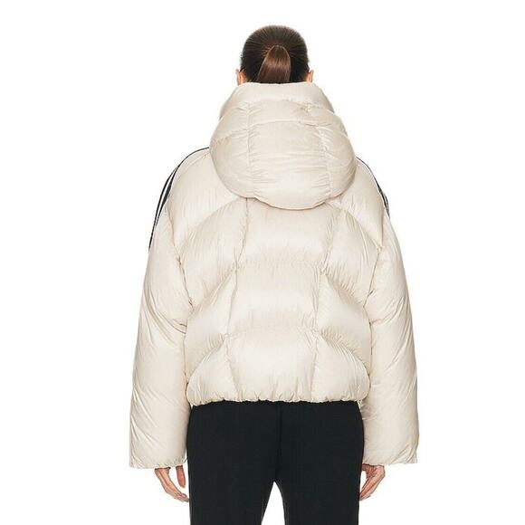 Moncler X Adidas Fusine Short Down Jacket 00/ XS White/Ivory Full Zip NWT $2155 - Picture 4 of 14